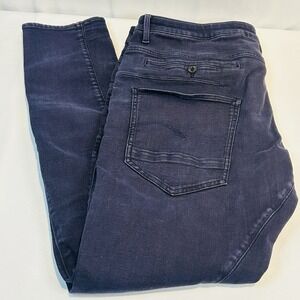 Raw D-Staq 3D Super Slim Jeans Stretch W38 L36 Dark Purple